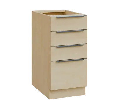 SIS - 4Z41 spodní skříňka, 4-zásuvková, 870x400x600, bříza světlá